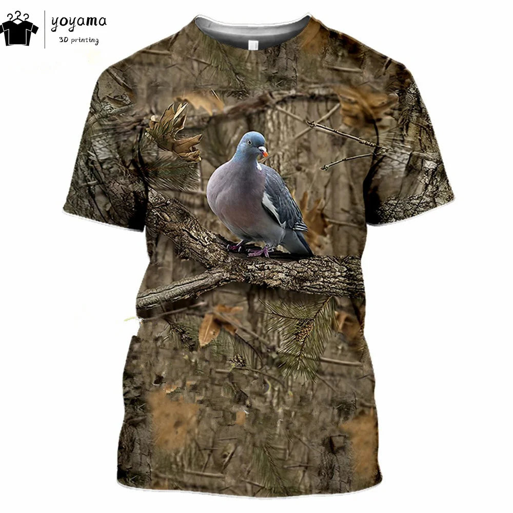 T shirts Animal Print Men's Clothing Fashion Street Pullover Short Sleeve Tees Summer Men's Clothing