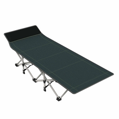 XXL Camping Bed/Camping Cots For Adults, Portable &amp; Foldable Folding Cot Bed With 4" Cozy Mattress, Easy-to-Carry Outdoor Daybed
