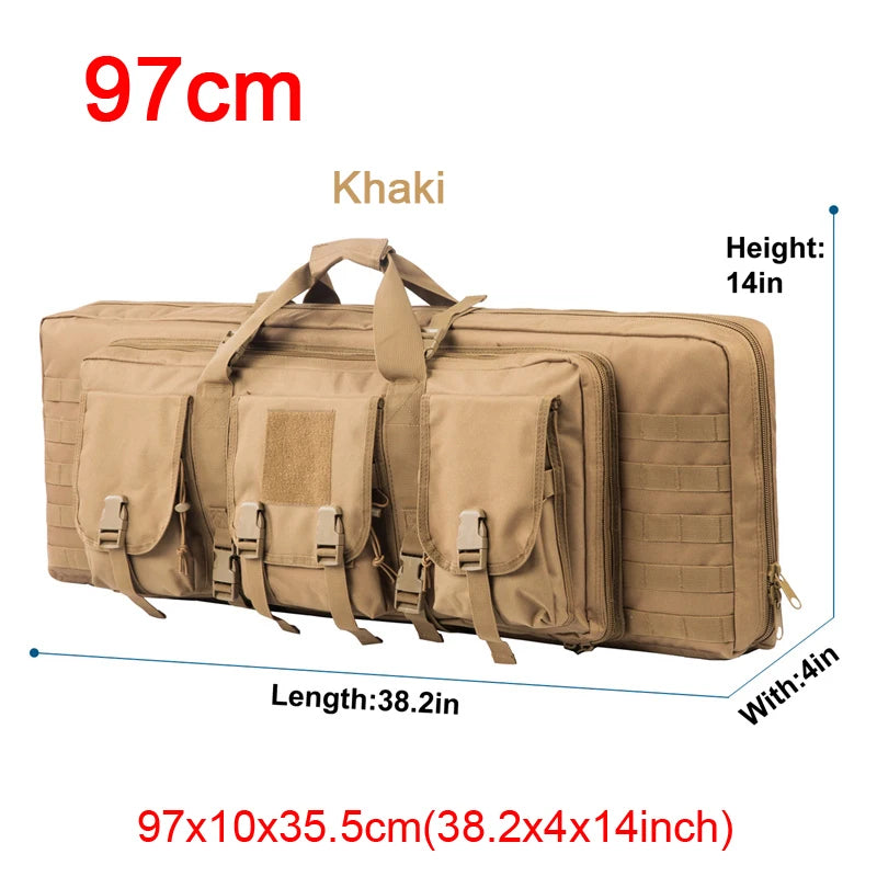 32 38 42 48 inch   Double Rifle Case Airsoft Gun Case Backpack Hunting