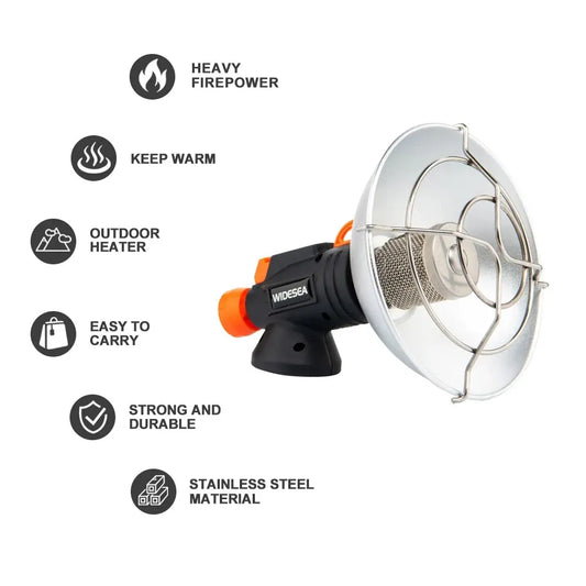 Camping Heater Portable Stainless Steel Fireplace for Winter Outdoor Stove  Gas Burner Heating Survival Equipment