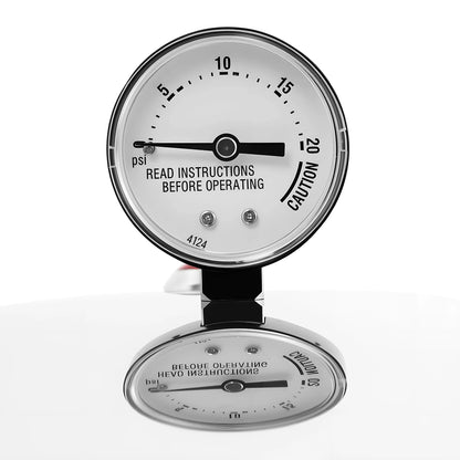 Pressure Cooker Pot with Pressure Gauge, Hand Control
