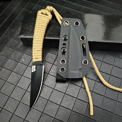 Outdoor Professional Hunting Knife with Sheath MKC 440c Blade Self-defense Tactical Defense Tool Mountaineering Knife Men's Gift