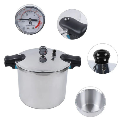 Pressure Cooker 23 Quart Kitchen Pressure Canner Cookware 90kpa HOT