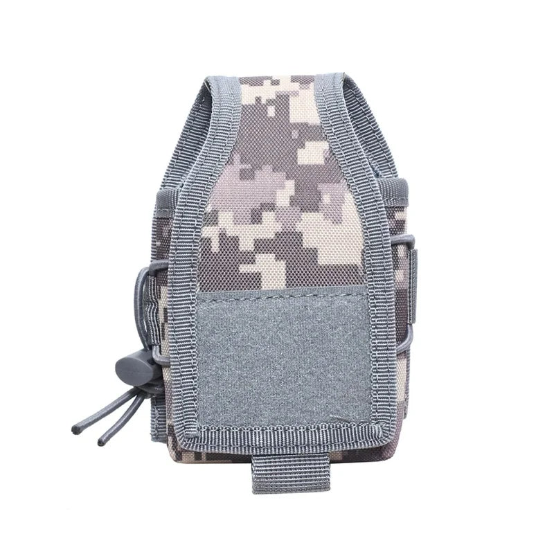 Walkie Talkie Pouch Waist Bag Holder Pocket Portable Interphone Holster Carry Bag Hunting Camping Tool