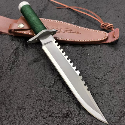 EDC outdoor self - defense knife, outdoor high - hardness survival knife, camping and mountaineering knife