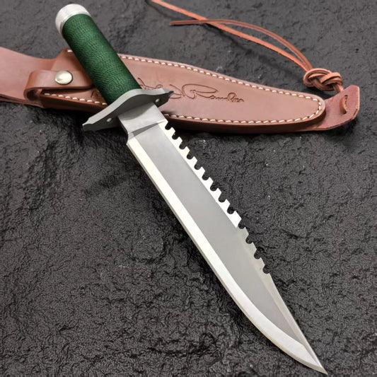 EDC outdoor self - defense knife, outdoor high - hardness survival knife, camping and mountaineering knife