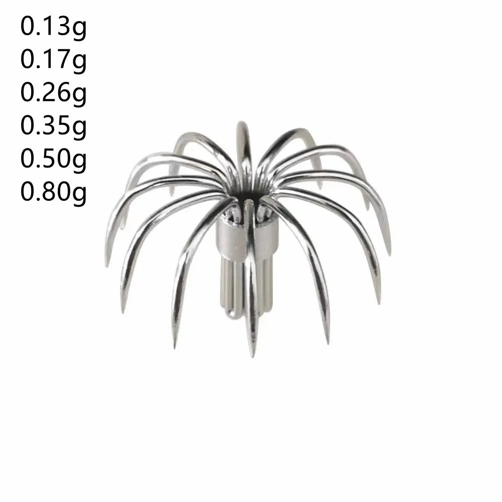 20pcs Small squid hooks Stainless paws Fishing fishhook