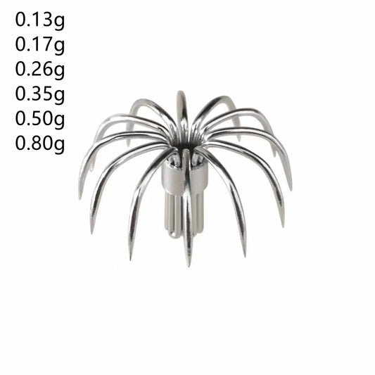 20pcs Small squid hooks Stainless paws Fishing fishhook