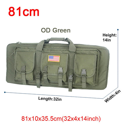 32 38 42 48 inch   Double Rifle Case Airsoft Gun Case Backpack Hunting