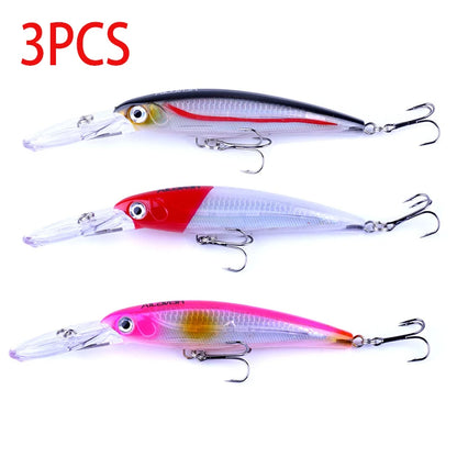 HENGJIA 1pcs Fishing Lures 170mm 30g Plastic Hard Bait Minnow Wobblers For Trolling Lure Bass Crank Bait isca fishing tackles