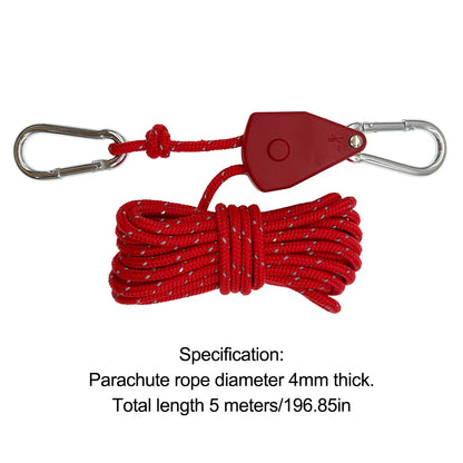 Tent Rope Multifunction Parachute Cord Adjust Buckle  Outdoor Camping Hiking Durable Tent Accessories