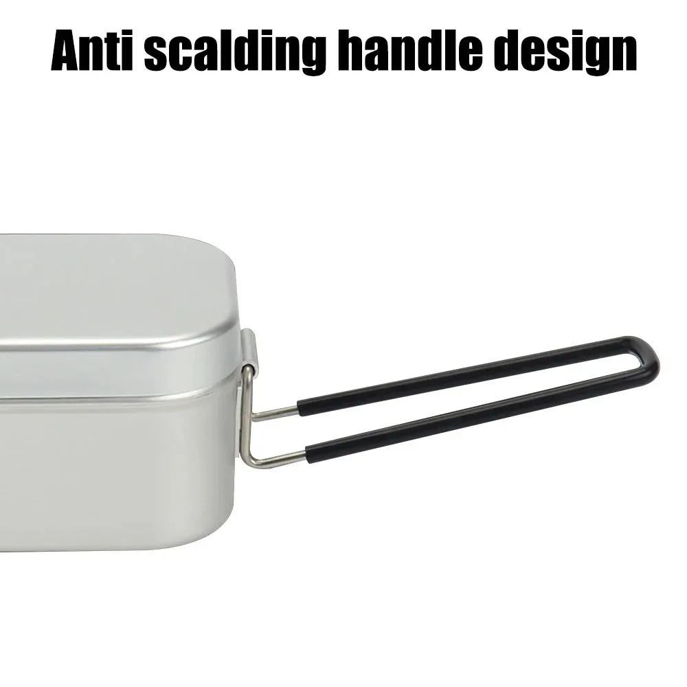 Ultralight Tableware Camping Cookware Lunch Box Cooking Pots  Outdoor Cutlery Kitchen Set