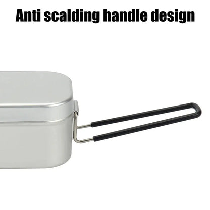 Ultralight Tableware Camping Cookware Lunch Box Cooking Pots  Outdoor Cutlery Kitchen Set
