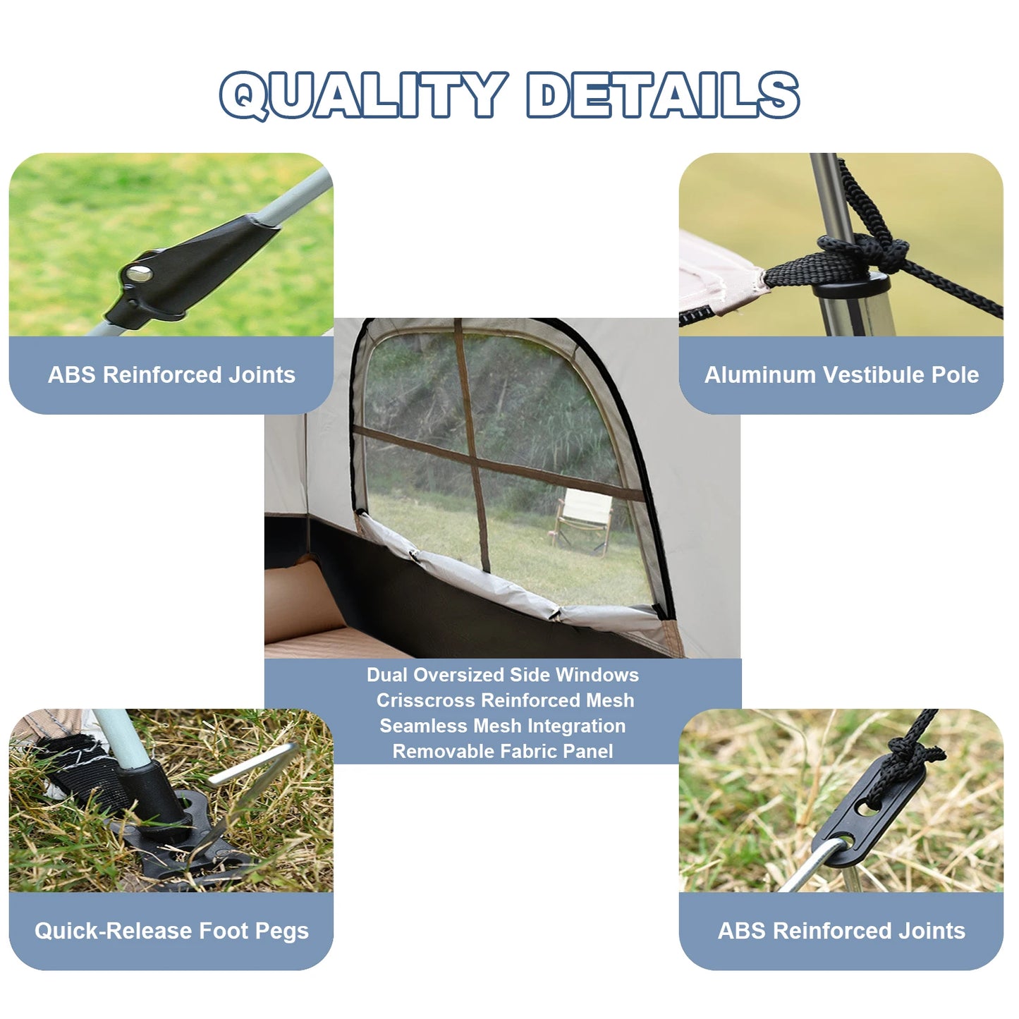 Tent Portable Automatic Pole   Sunshade Large Camping Air Tent
