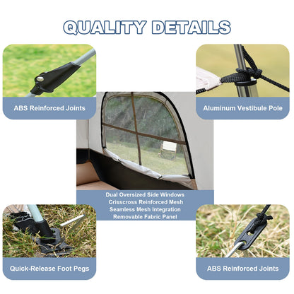 Tent Portable Automatic Pole   Sunshade Large Camping Air Tent