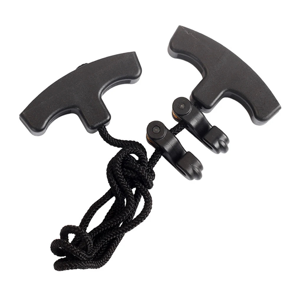 Crossbows Cocking Device Double Handle Strings Cocking Tool Ergonomic Handle Rope Cocking Device Heavy Duty Hunting Accessories