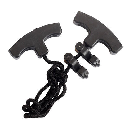 Crossbows Cocking Device Double Handle Strings Cocking Tool Ergonomic Handle Rope Cocking Device Heavy Duty Hunting Accessories