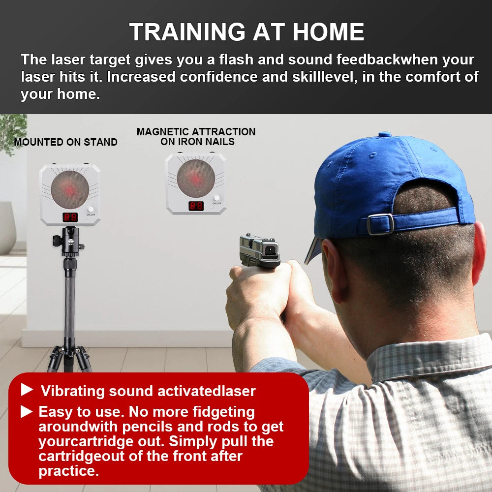 Infrared Induction Electronic Scoring Laser Target Color Sensitive Shooting Practice with Sound Effects
