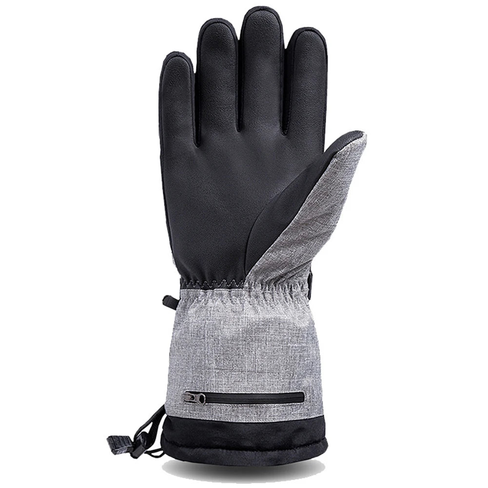 1Pair Winter Heating Gloves 5000mAh Battery Electric Hand Warmer Anti-Slip Waterproof for Outdoor Climbing Hiking Skiing Cycling