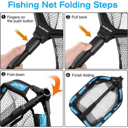 Floating Fishing Net  Rubber Coated Landing Net