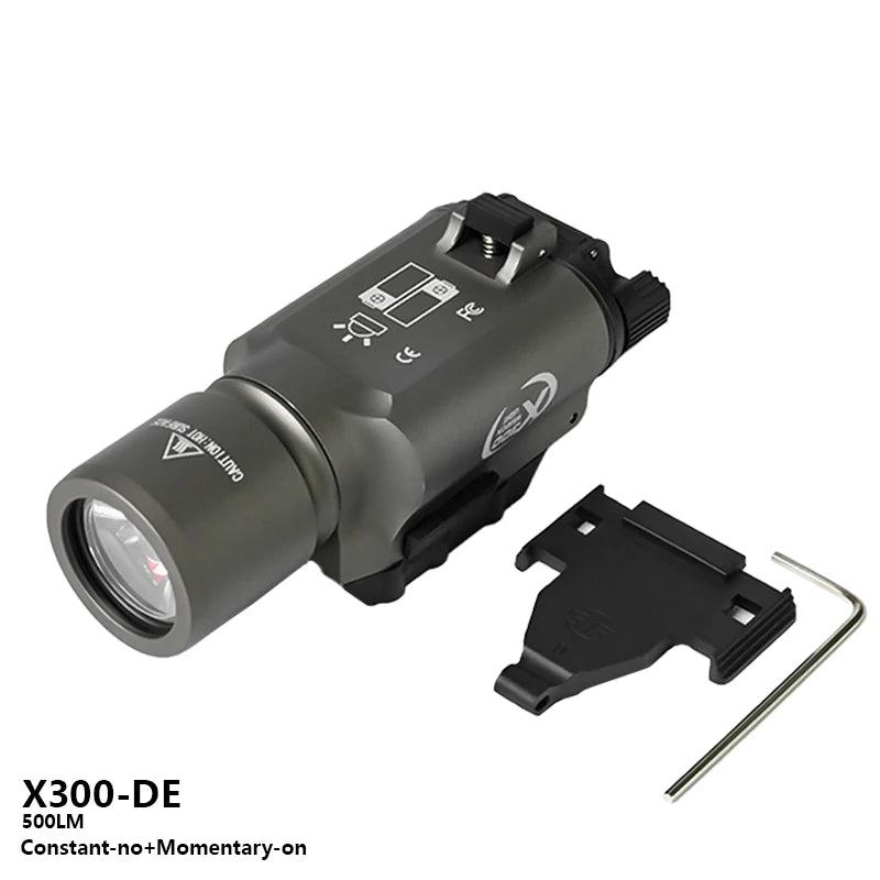 Flashlight Rifle Hunting Weapon Scout Light   Indicator Fit 20mm Rail