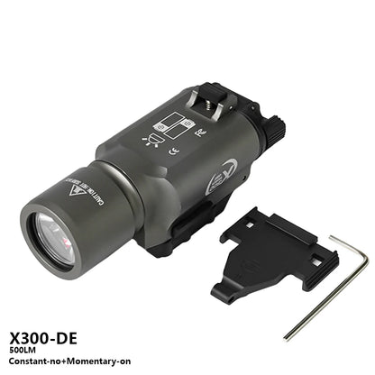 Flashlight Rifle Hunting Weapon Scout Light   Indicator Fit 20mm Rail