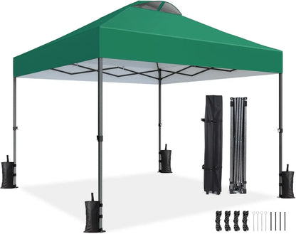 10x10ft 1-Person Setup Pop Up Canopy Tent