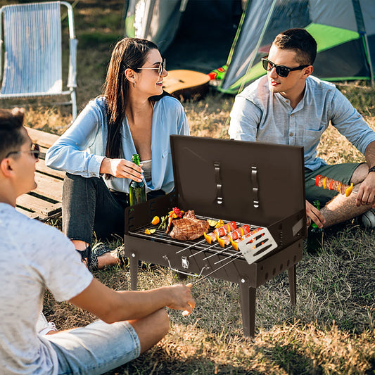 Portable Square Charcoal Grill