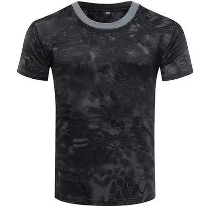 Men's Camo 3d Printed Shirt Outdoor Sports Casual Comfortable Clothing
