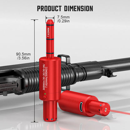 300ACC dual-purpose magnetic suction laser training bullet