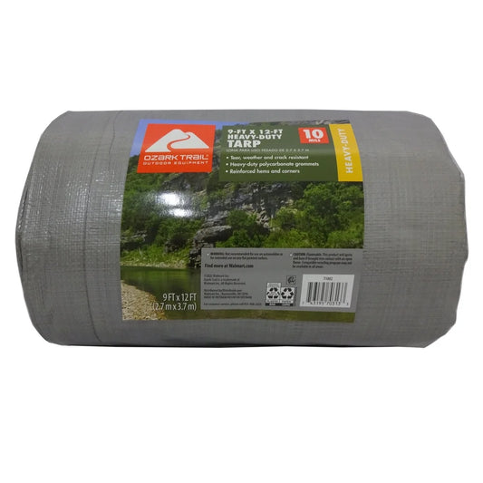Heavy Duty Waterproof Tarp 9x12 Outdoor Camping Equipment Cover Tear Resistant