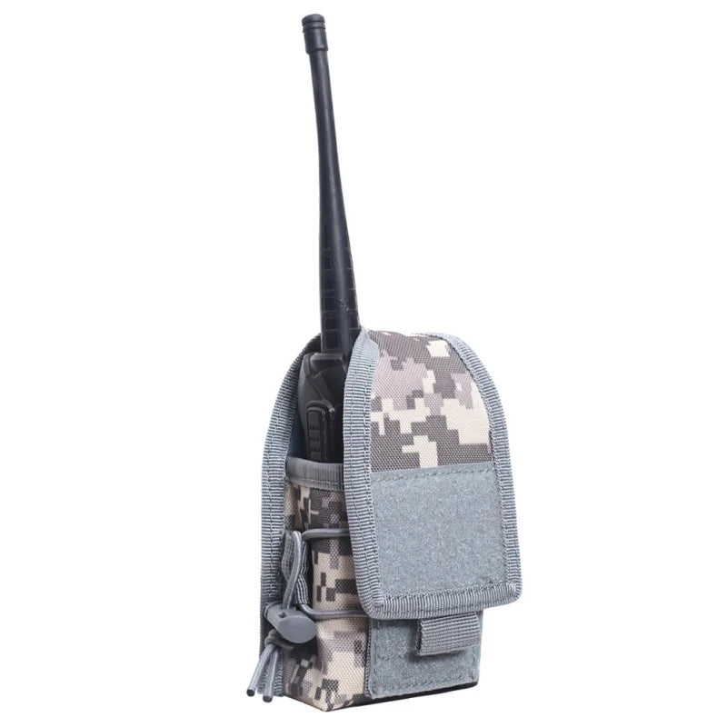 Walkie Talkie Pouch Waist Bag Holder Pocket Portable Interphone Holster Carry Bag Hunting Camping Tool