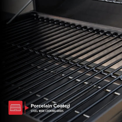 Charcoal Grill with Side Shelf, 349 SQ In Cooking Space,