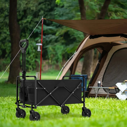 Outdoor Camping Handcart with Foldable Wheels: