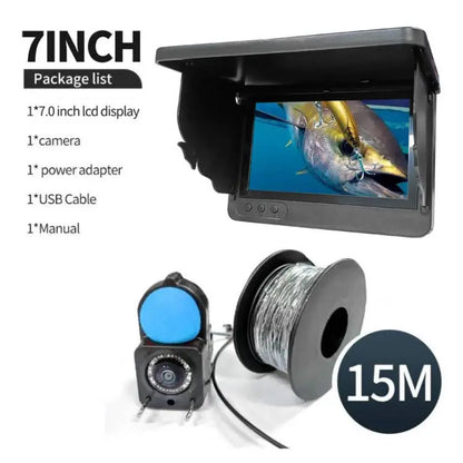 Portable Fish Depth Finder Water Handheld   LCD Fish Finder Underwater 120° Fishing Camera With Night Vision