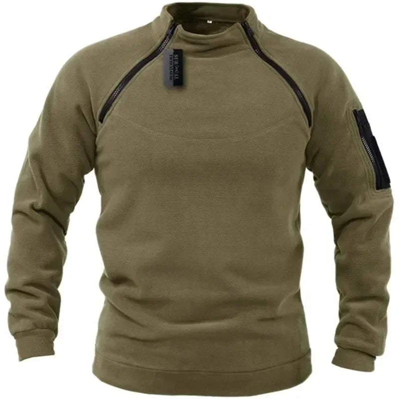 Outdoor Polar Fleece Jacket Hunting Clothes Warm Zipper Pullover Man Windproof Coat