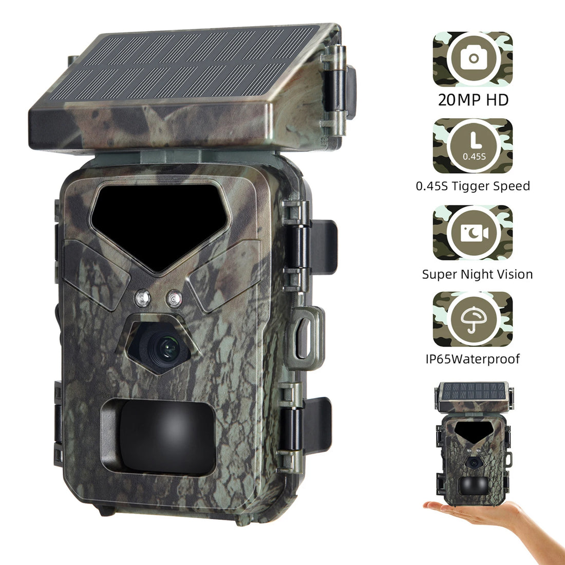 Hunting Camera 0.45s Trigger Speed Night Vision Motion Activated Trail Camera