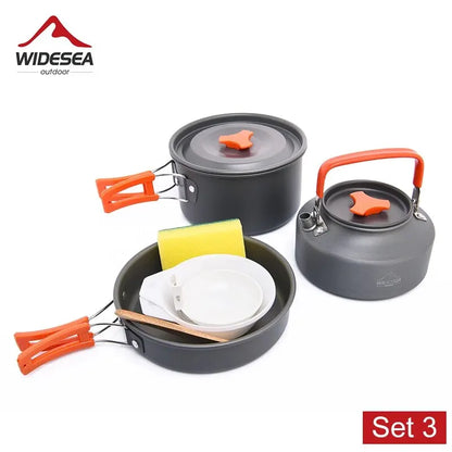 Camping Tableware Outdoor Cookware Set Pots