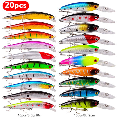Fishing Lures Minnow Lures Mix Colors  Lure Bait Fishing Gear