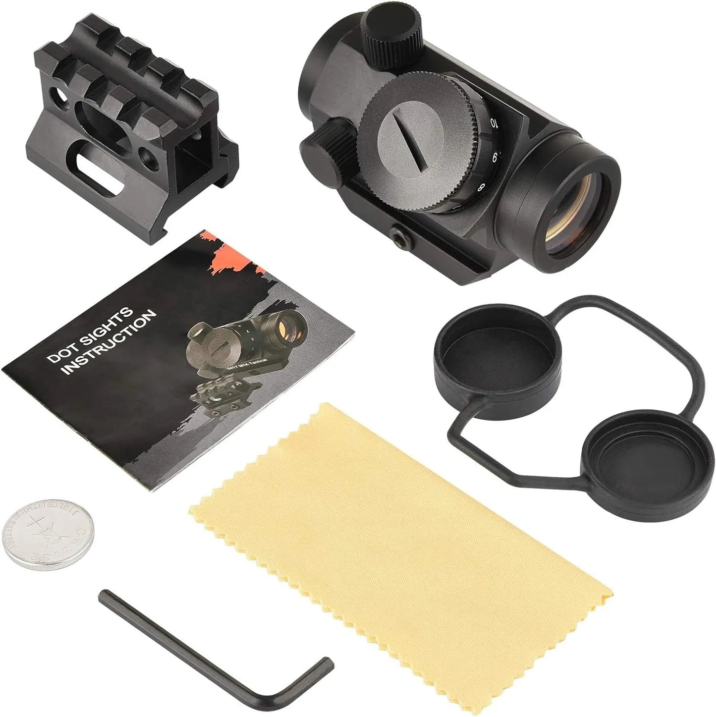 Red Dot Sight 1x25mm Reflex Sight Waterproof & Shockproof & Fog-Proof