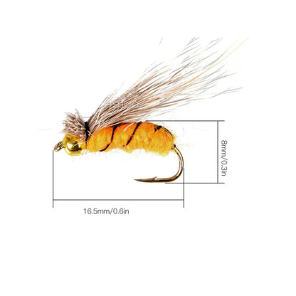 Fly Lure, 40pcs Fly Fishing Lure Artificial Bait Fly Lures Insect Lures with Hook