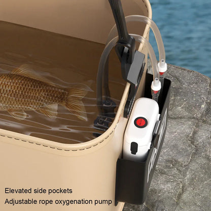 Multifunction Folding Fishing Bucket With Ergonomic Handle Bucket Waterproof Outdoor Camping Bucket