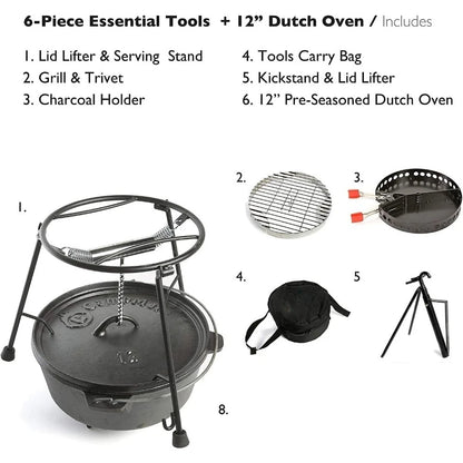 Cast Iron Grill Accessories, Camping Grill Set