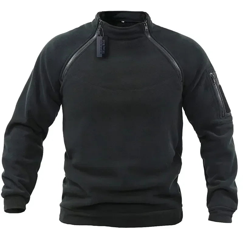 Outdoor Polar Fleece Jacket Hunting Clothes Warm Zipper Pullover Man Windproof Coat