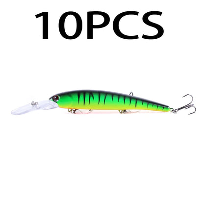 16.5cm 21g 6# Hook Deep Diving Large Minnow Wobbler Lure Artificial Hard Bait Crankbait Bass Pike Walleye Perch Fishing Gear