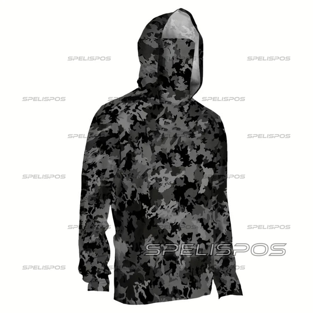 Fishing Hoodie Sailing Shirt Men Long Sleeve Sun Protection Hunting Jersey  Fish Gear Beach Tops Wear