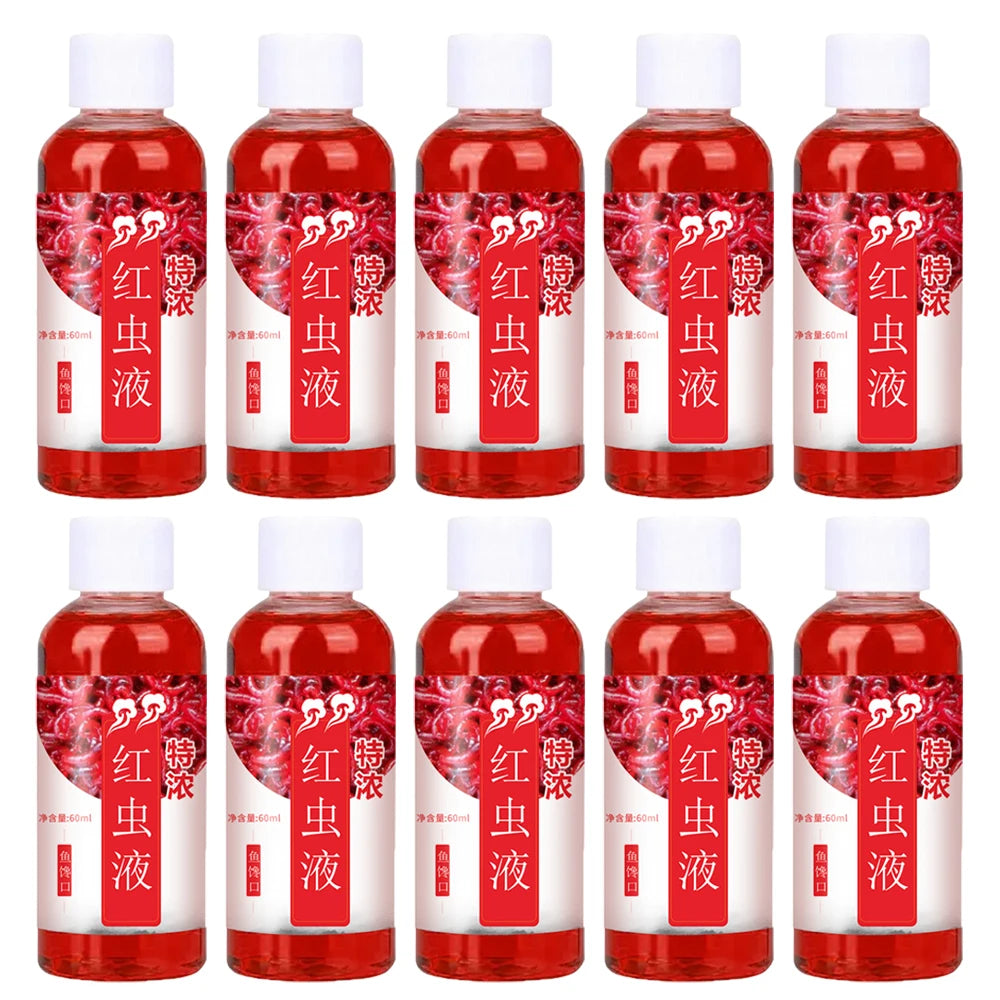 Liquid Blood Worm Scent Fish Attractant Concentrated Red Worm Liquid Fish Bait Additive