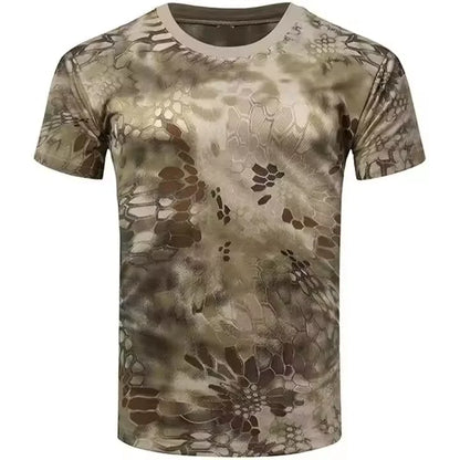 Men's Camo 3d Printed Shirt Outdoor Sports Casual Comfortable Clothing