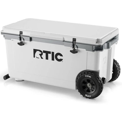 72 Quart Ultra-Light Wheeled Cooler Hard Insulated Portable Ice Chest Box for Beach, Drink, Beverage, Camping, Picnic, Fishing