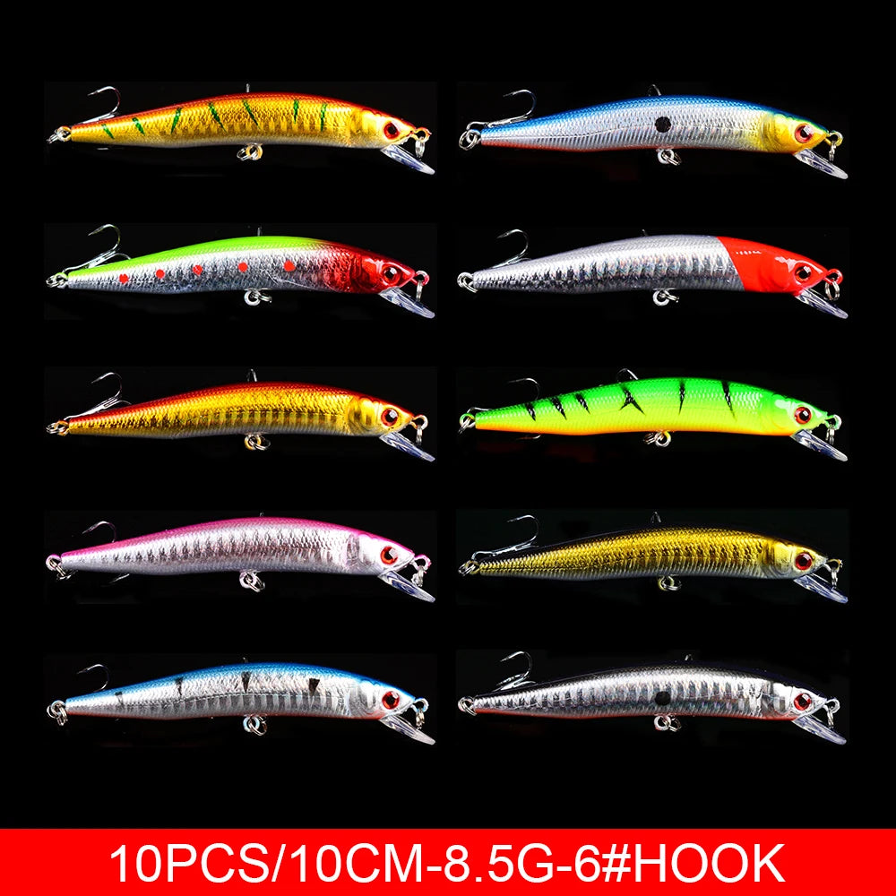 Fishing Lures Minnow Lures Mix Colors  Lure Bait Fishing Gear